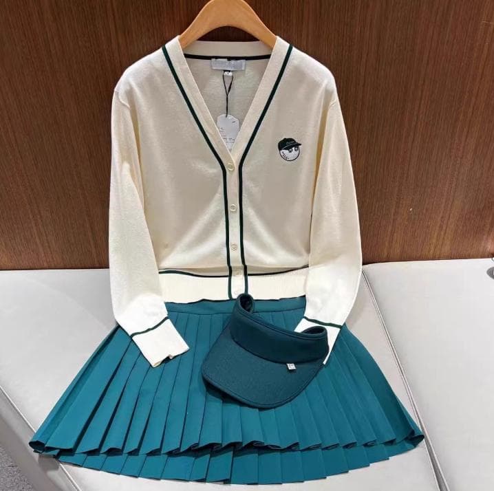 Malbon Golf レディース ニットップス長袖春秋新作 シンプル万能美品✨