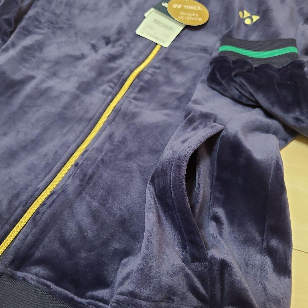YONEX テニス ネイビー アウター L ベロア 新品未使用 レディース