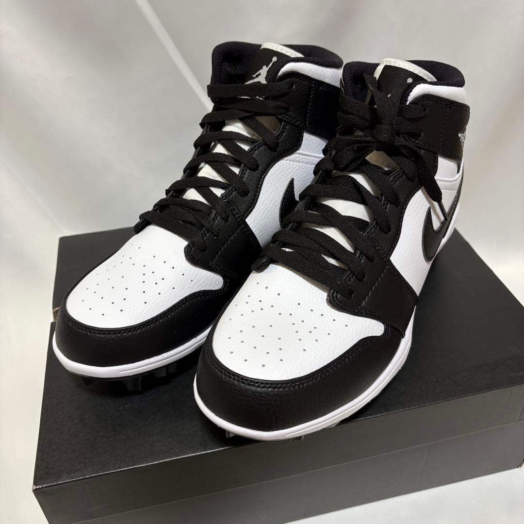 Jordan 1 Mid TD Panda　アメフト スパイク 27.5cm　E