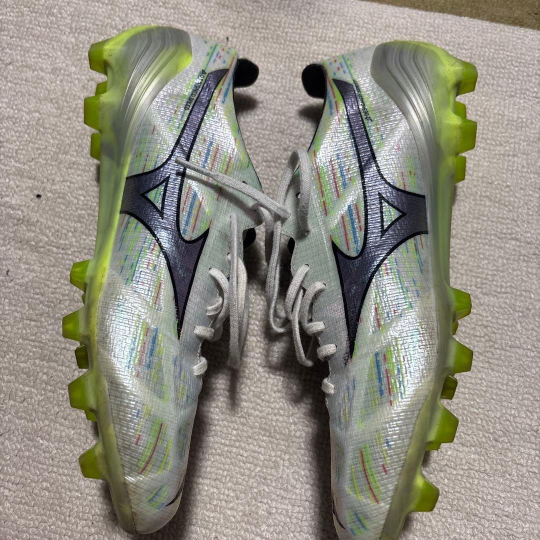 Mizuno サッカーシューズ スパイク ホワイト/グリーン