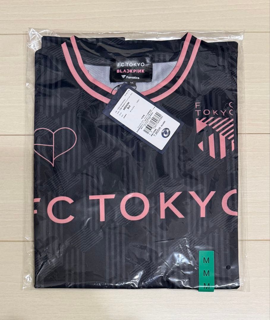 FC東京 BLACKPINK コンフィットTシャツ ブラック 黒 Mサイズ
