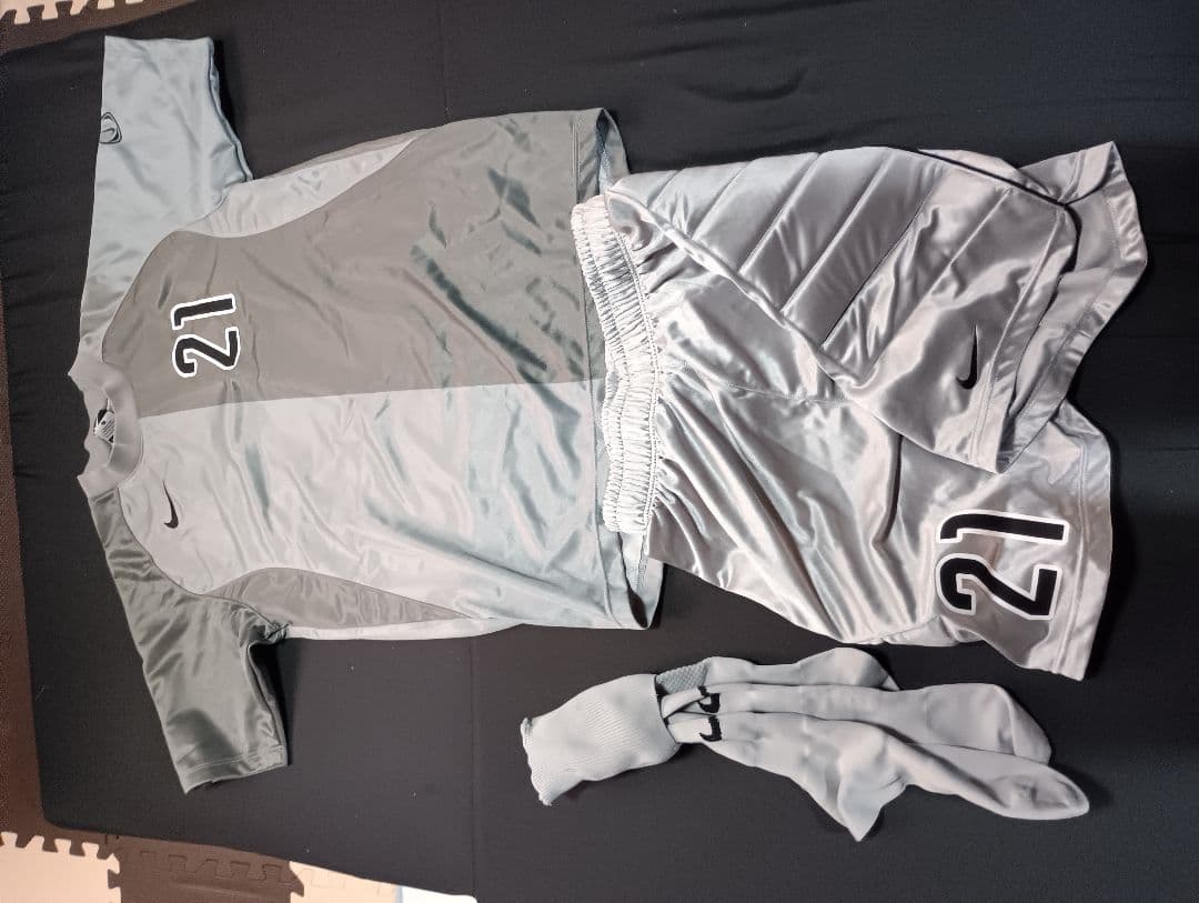 Nike GKサッカーウェアセット イエロー グレー 美品　L寸　No.21