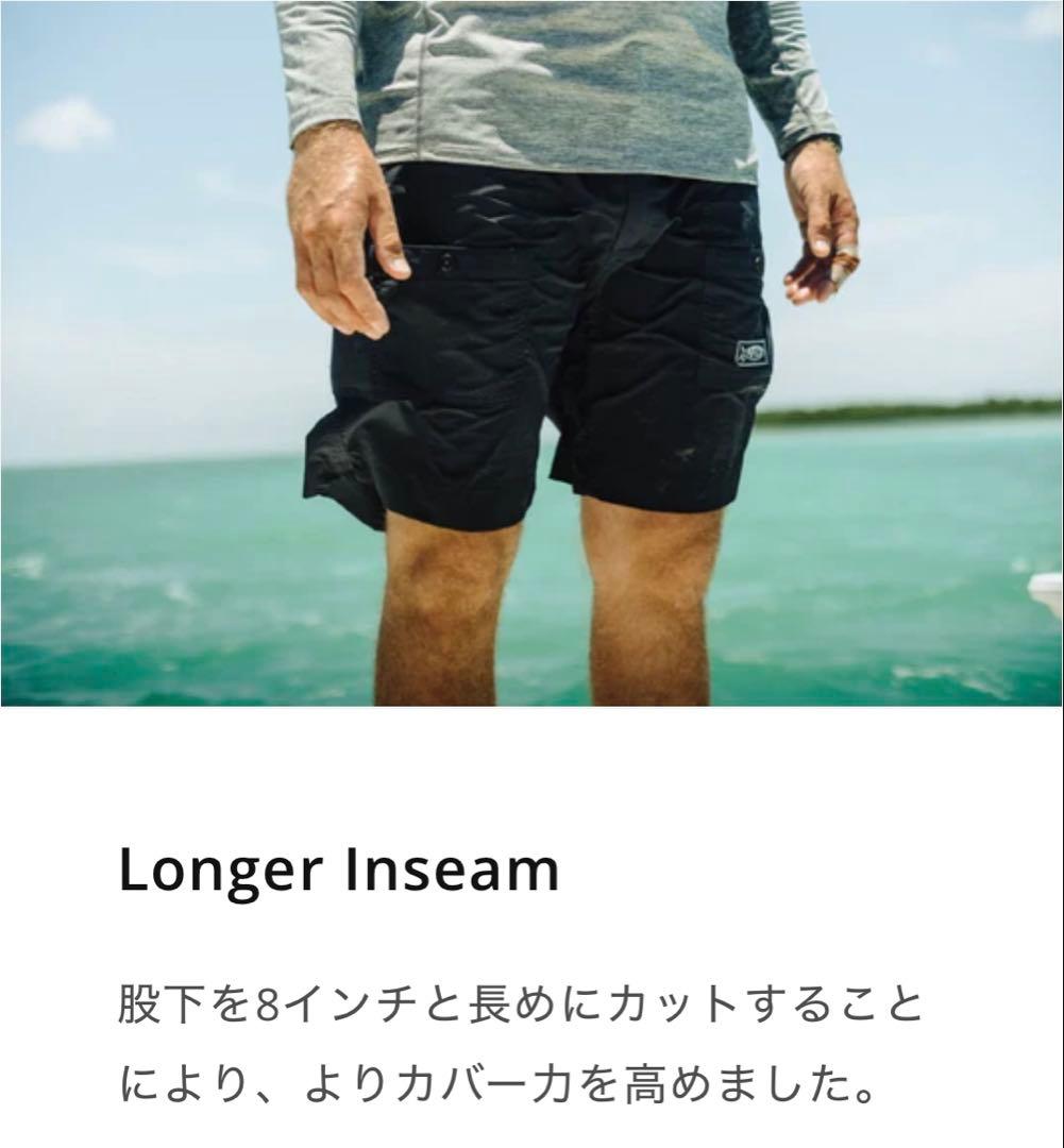 AFTCO Original Fishing Shorts Long M カーキ