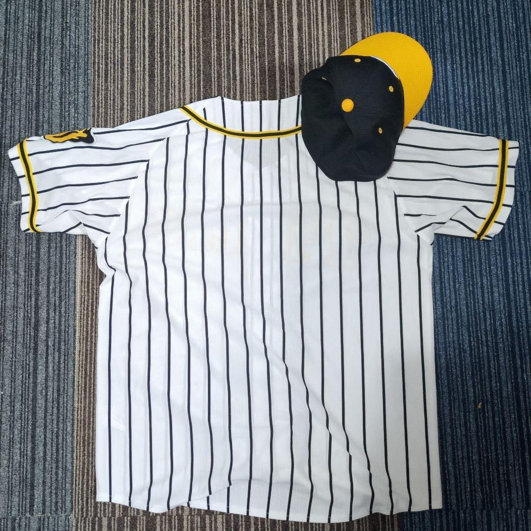 阪神タイガース　刺繍　レプリカ　ユニフォーム　無地　Mサイズ　帽子付き