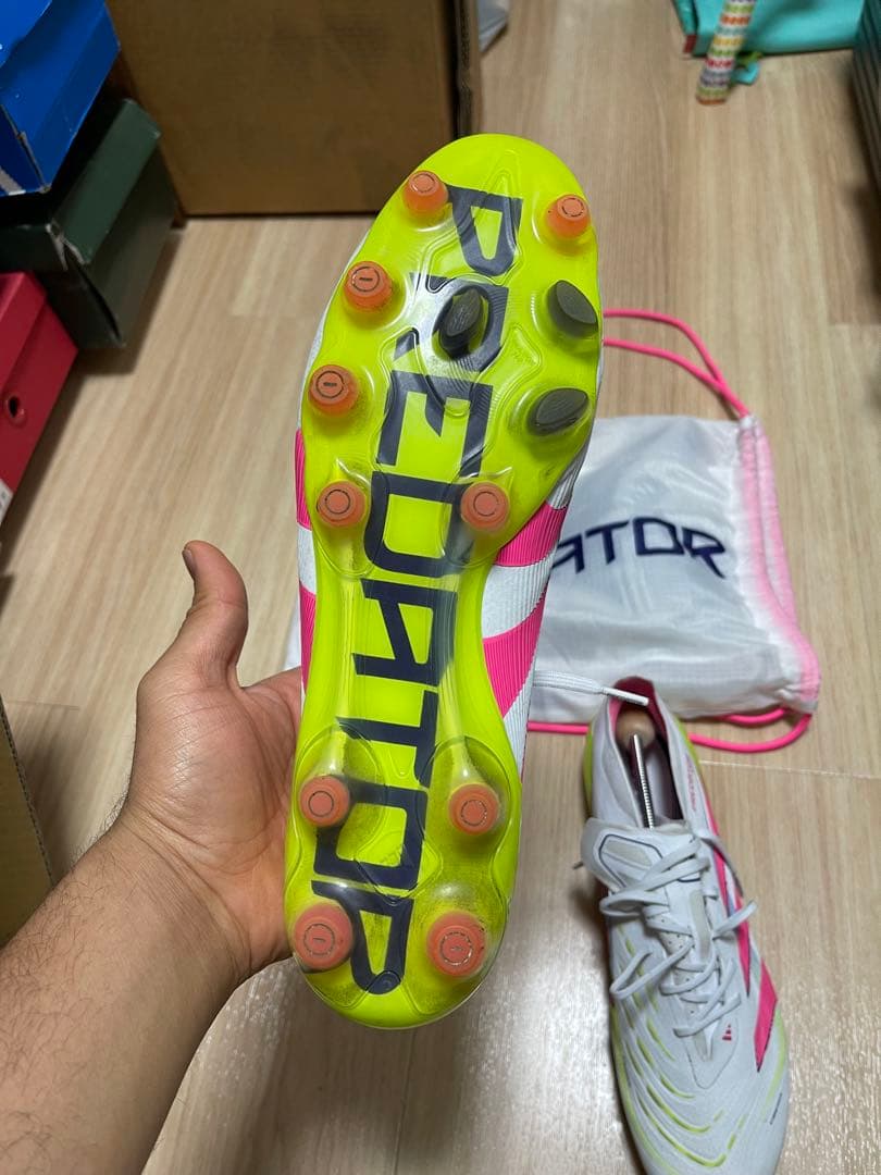 Predator サッカーシューズ US 11 ホワイト/ピンク