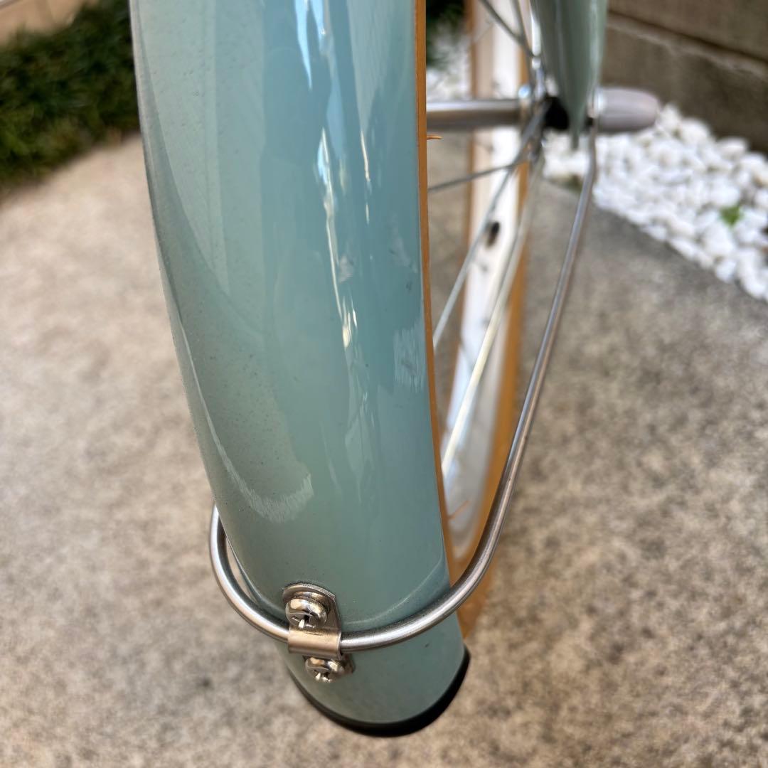 幼児用自転車 ミントグリーン 前面バスケット付き