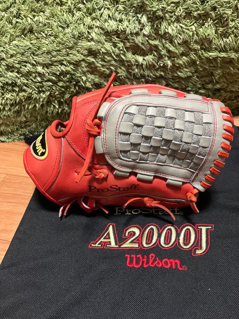 wilson PRO STAFF A2000J 硬式グローブ オレンジ×キャメル