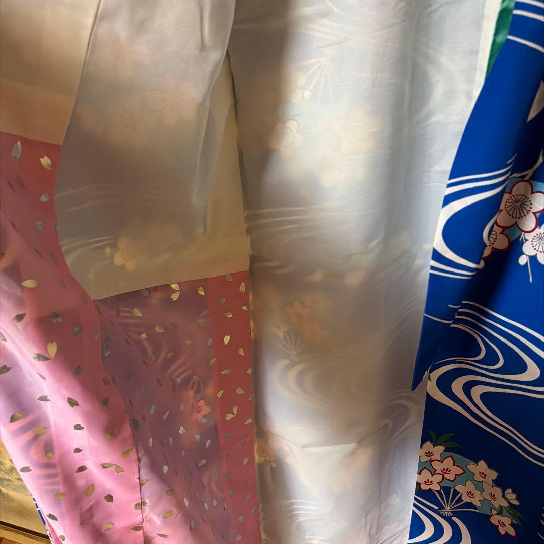 【美品】【高級】舞踊用 流水桜 引きずり Kimono