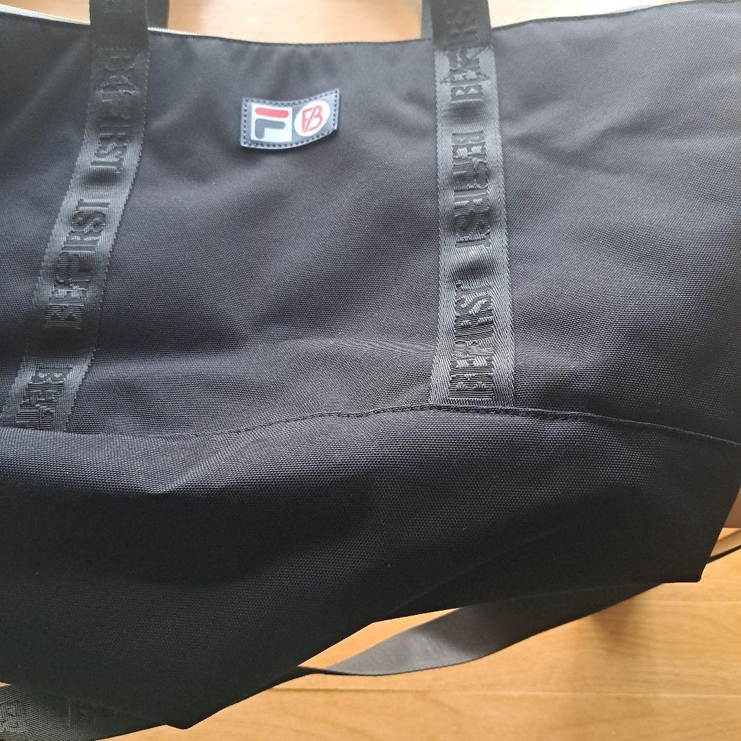 FILA ロゴ トートバッグ ブラック