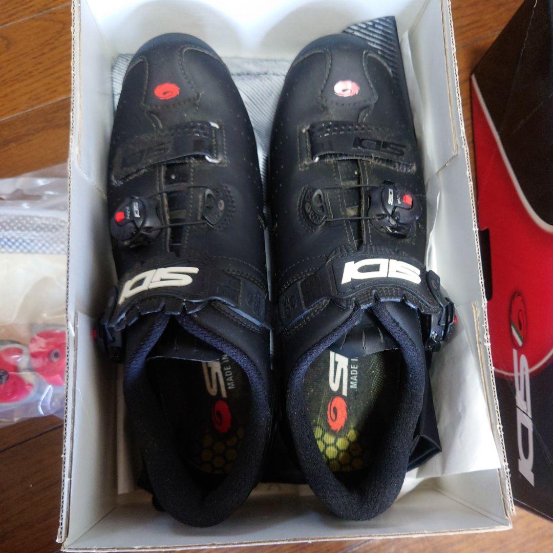 SIDI エルゴ5 ビンディングシューズ 黒 セット おまけ付(踵パーツ予備)
