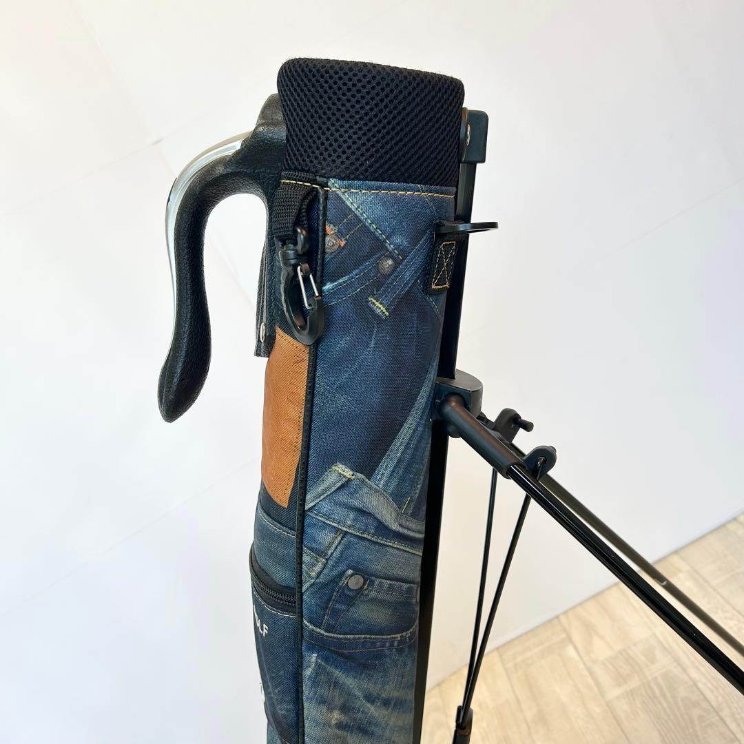 EDWIN GOLF デニム柄セルフスタンド式キャディバッグ
