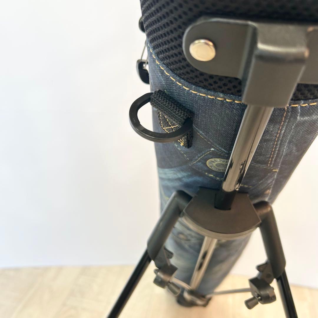EDWIN GOLF デニム柄セルフスタンド式キャディバッグ