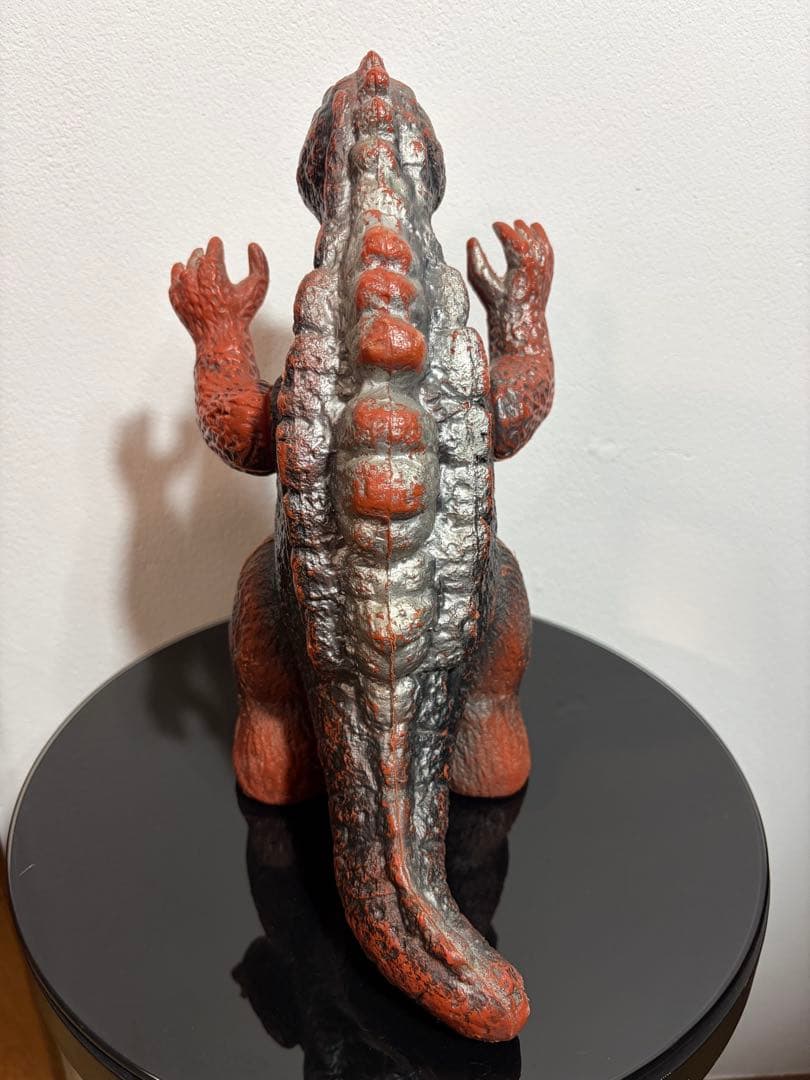 美品　無版権　パチジャイアントゴジラ　ソフビ当時物　ポリ製　ブルマァク　マルサン