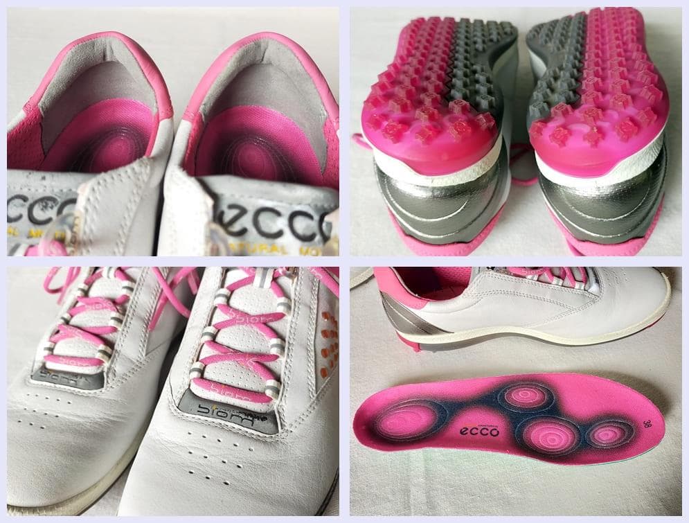 ECCO BIOM ゴルフシューズ 38 24cm ※一部難あり スニーカー