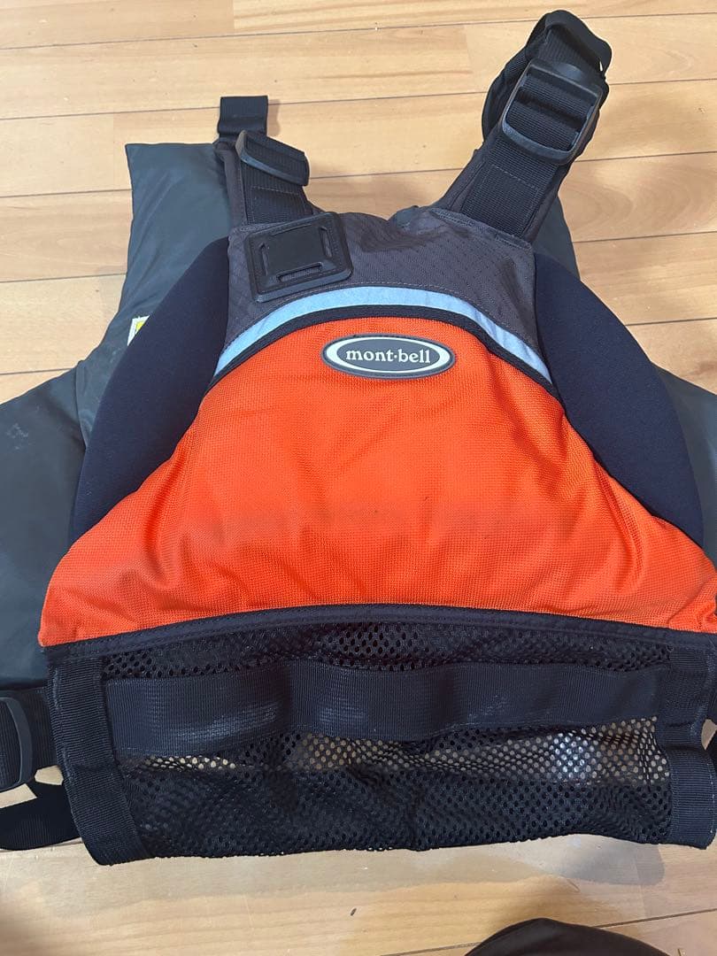 mont-bell ライフジャケット L/XL オレンジ/グレー　カヤックPFD