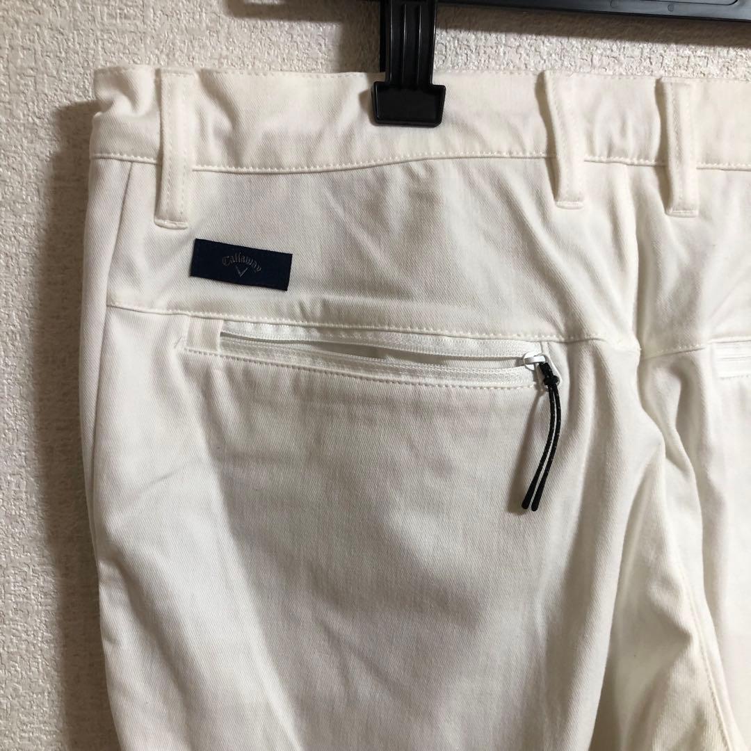 キャロウェイ ゴルフ 春秋用 ストレッチ パンツ ホワイト LLサイズ