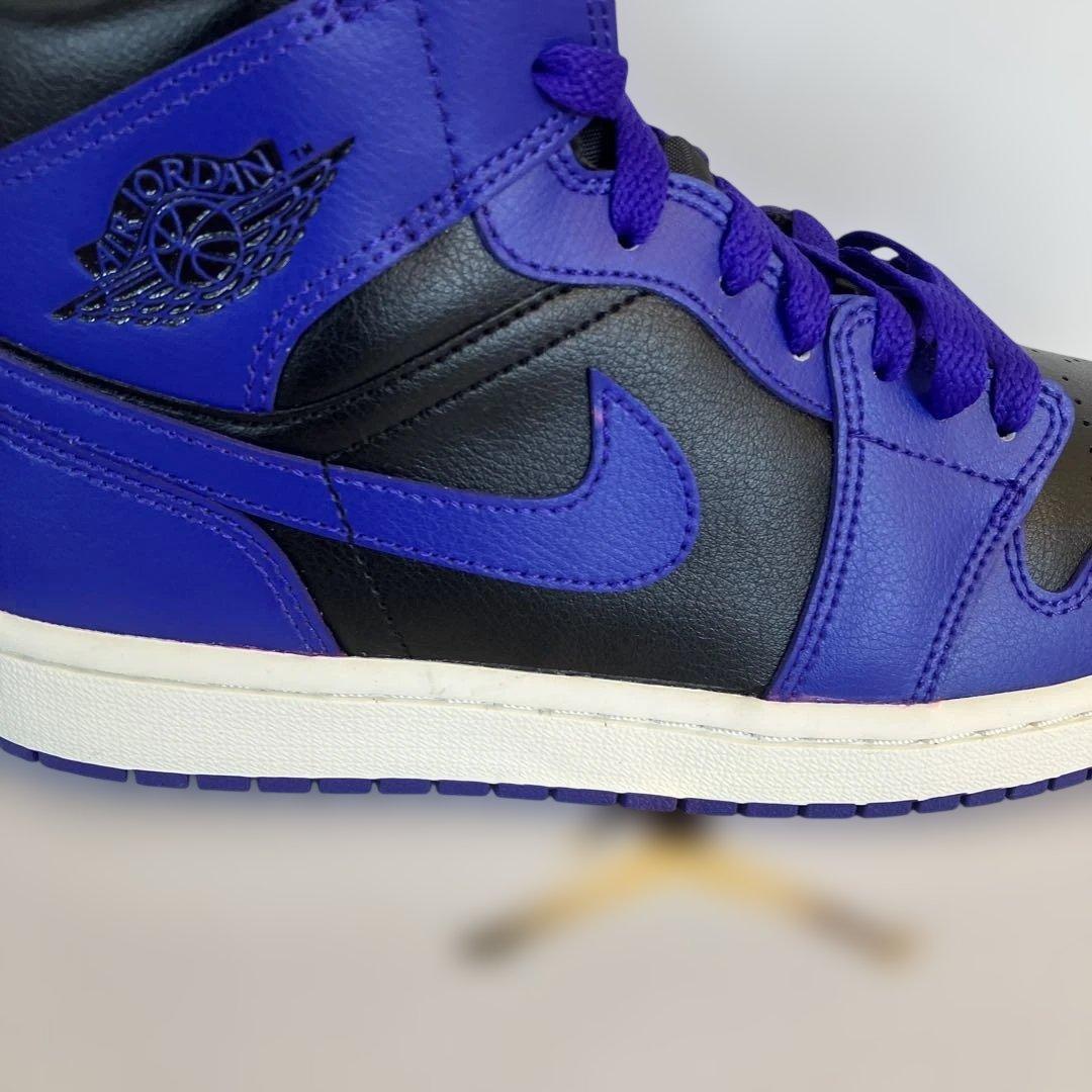 シューズ(男性用) Air Jordan 1 Mid Black Dark Concord 26cm
