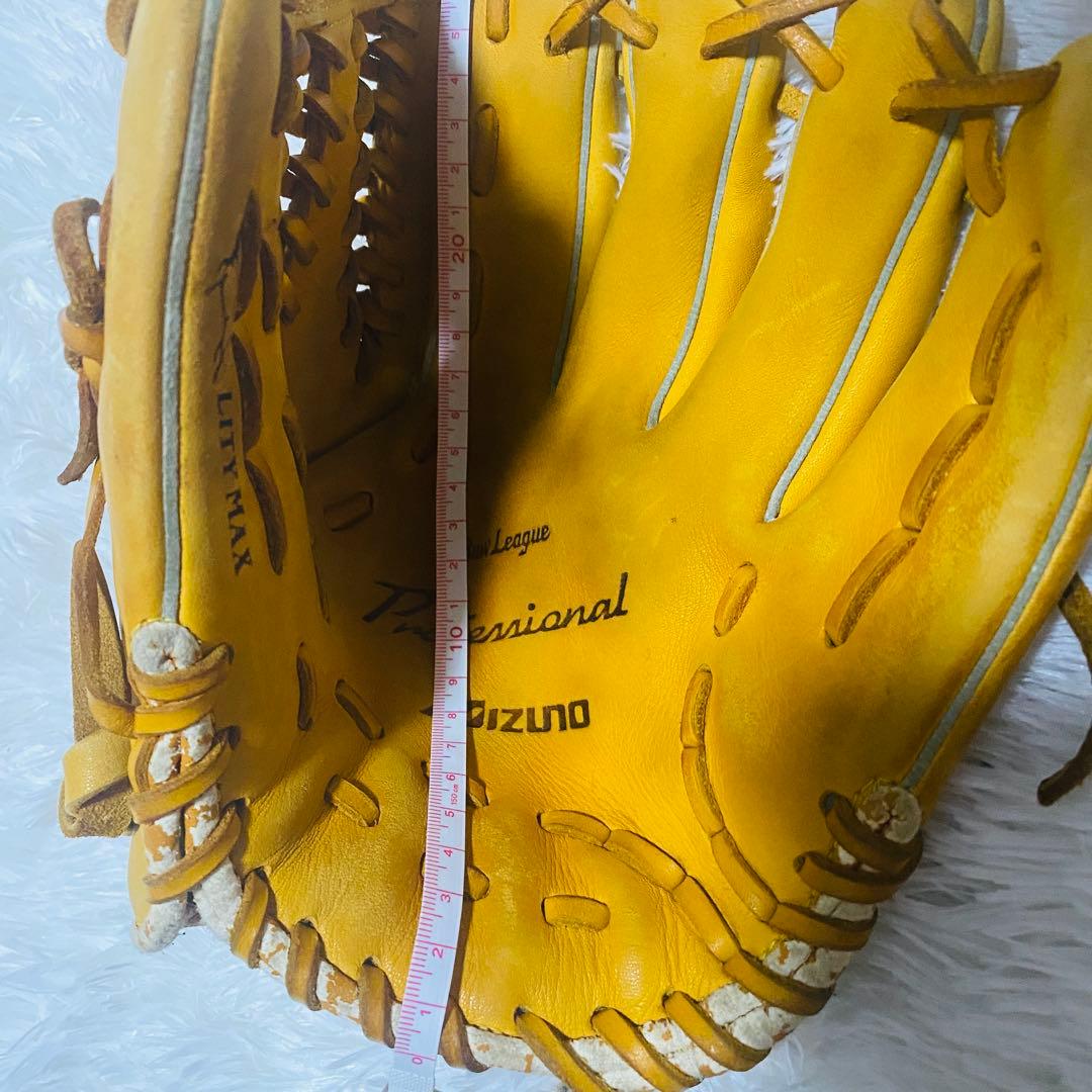 【ミズノ】Mizuno 野球 グローブ 内野手 右投げ 黄色 イエロー 軟式野球