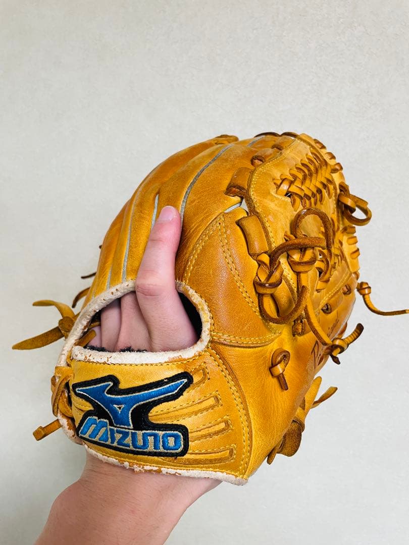 【ミズノ】Mizuno 野球 グローブ 内野手 右投げ 黄色 イエロー 軟式野球