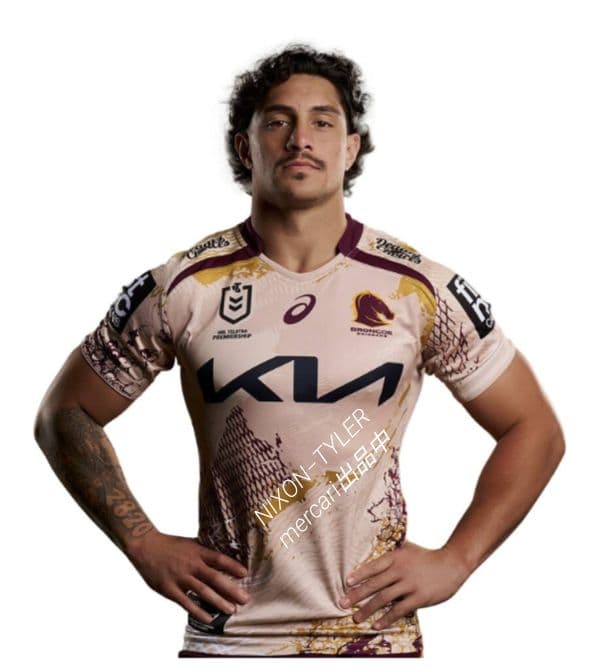 【海外Ｌサイズ】NRL ブリスベン・ブロンコス 2025インディジェナスジャージ