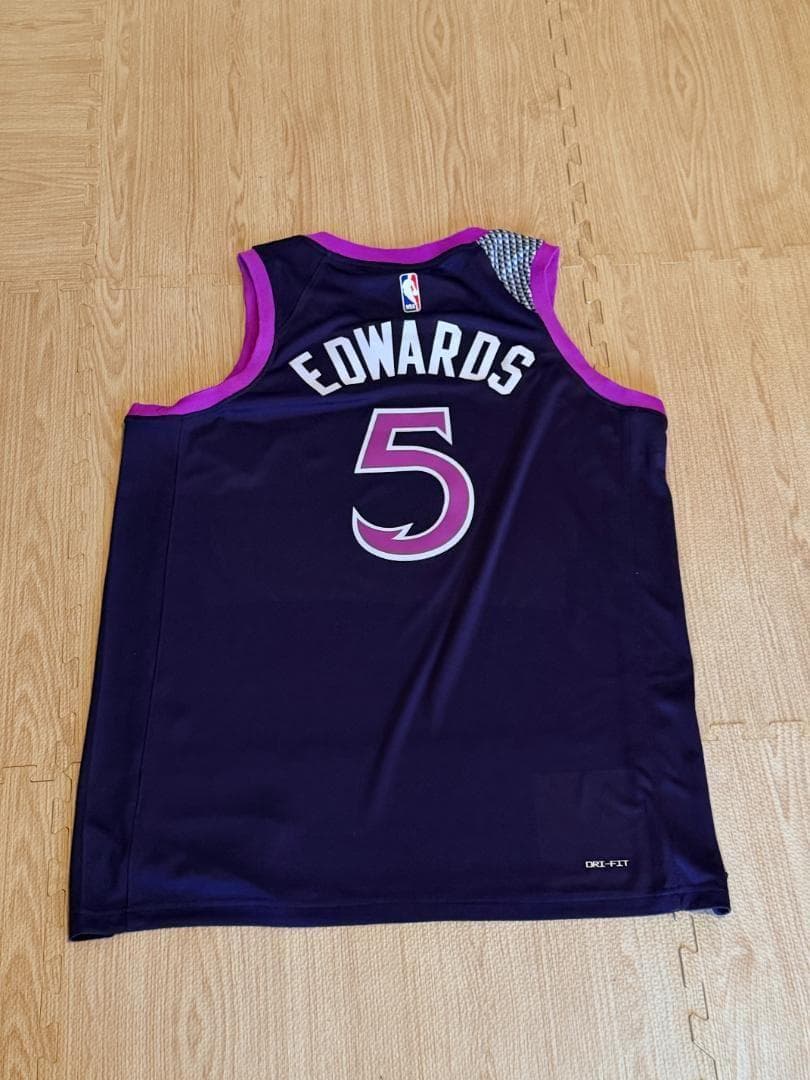 NBA ウルブズ アンソニー・エドワーズ ユニフォーム XL 紫