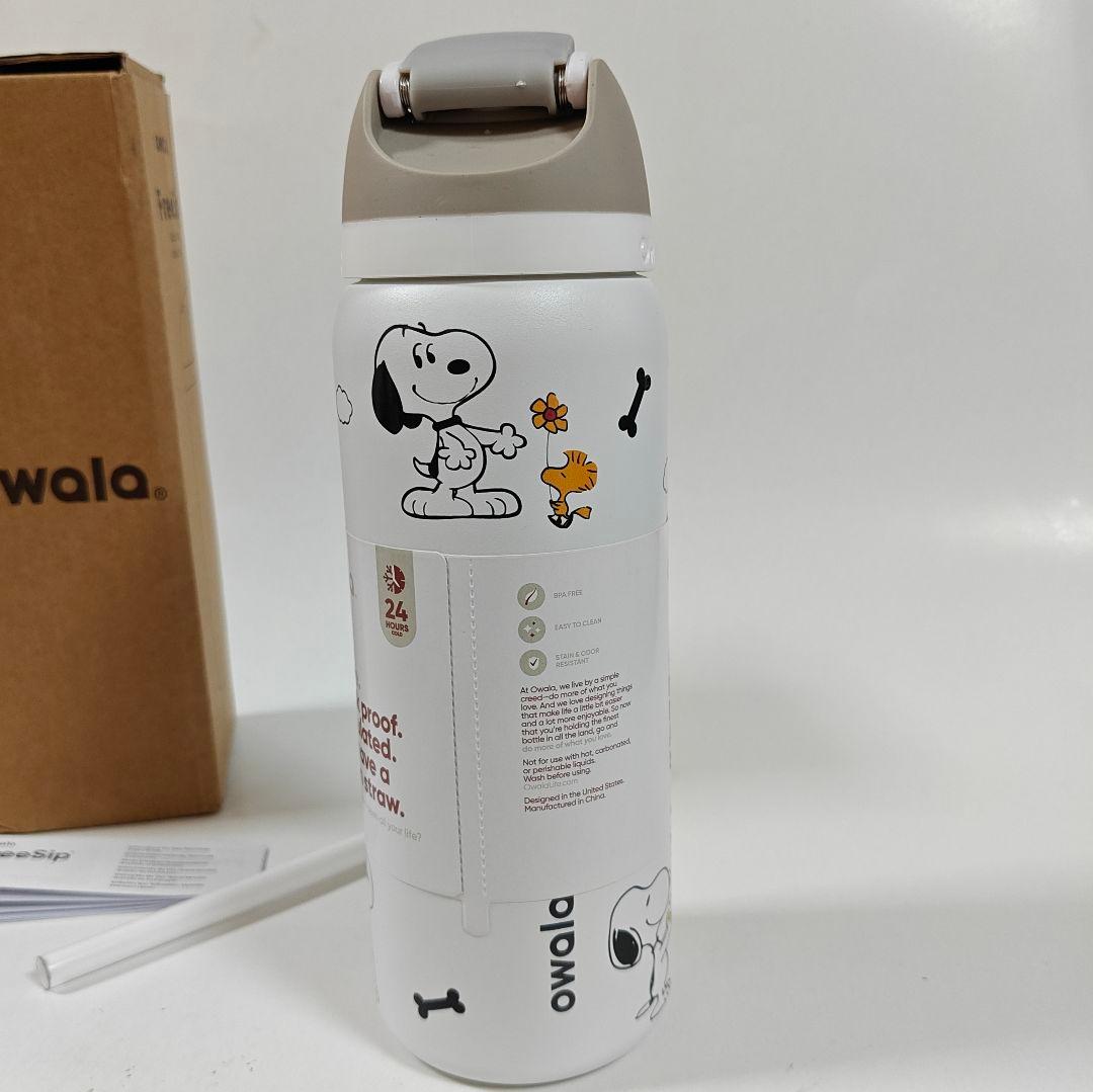 新品 Owala FreeSip スヌーピー コラボ水筒32 ozタンブラー