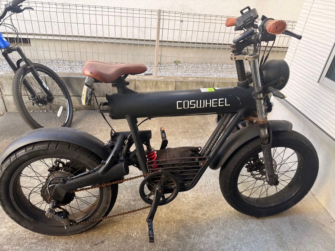 COSWHEEL 電動アシスト自転車 ブラック　不動車