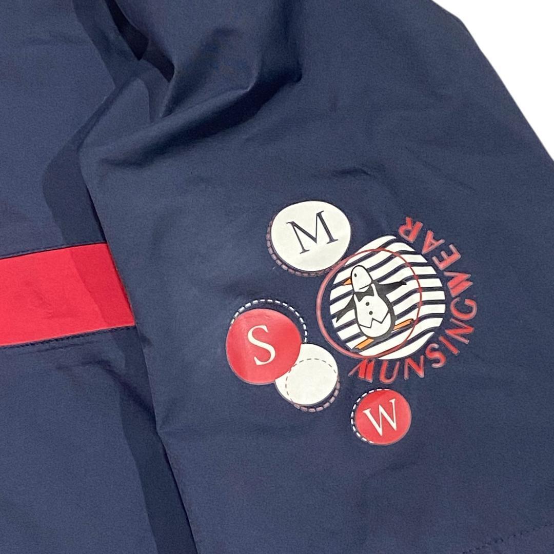 マンシングウェア 2WAY レインコート セットアップ L/M ネイビー ゴルフ