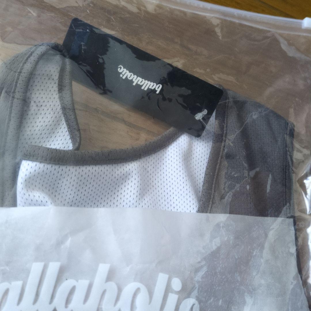 ballaholic グレー タンクトップ リバーシブル