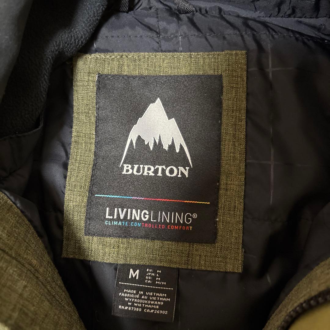BURTON LIVINGLINING Mサイズ オリーブグリーンジャケット