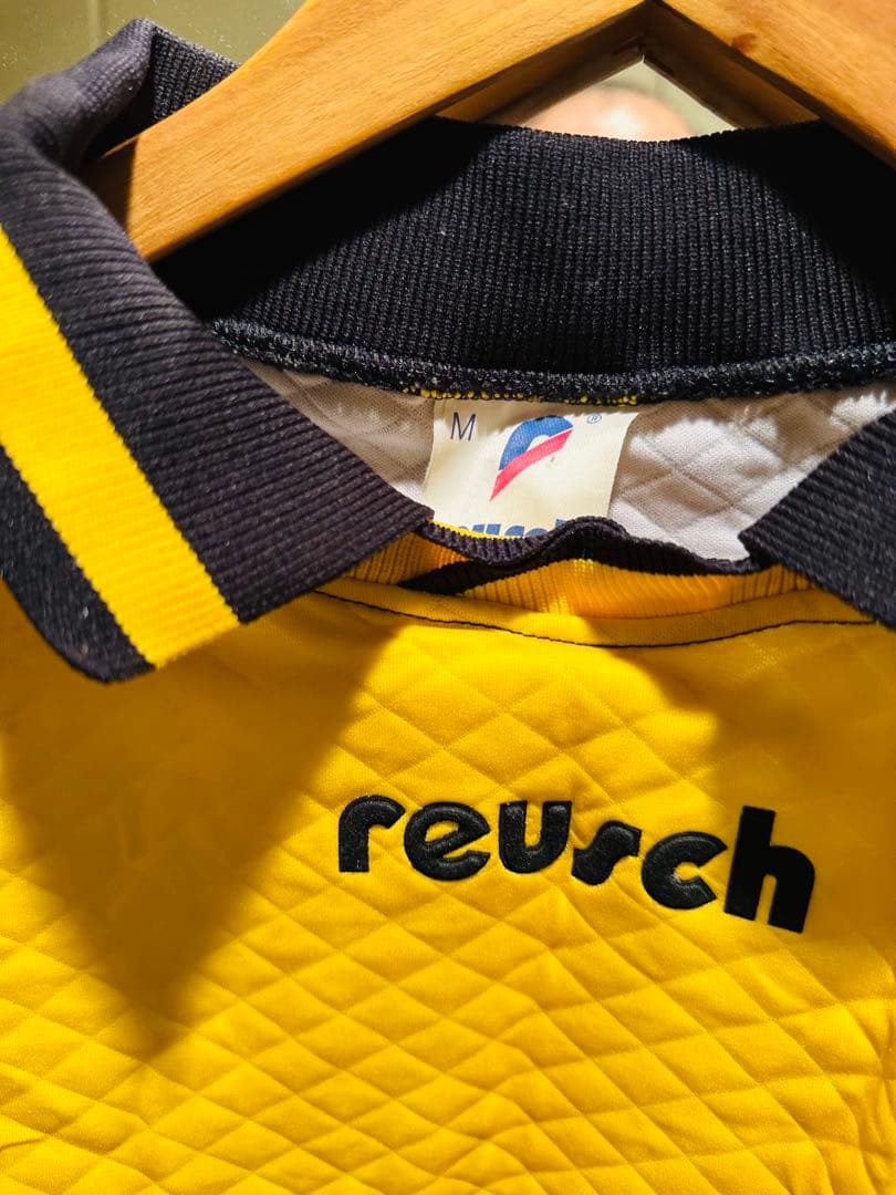 reusch キーパーシャツ M イエロー 背番号1