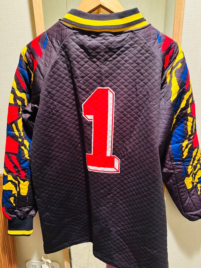 reusch キーパーシャツ M イエロー 背番号1