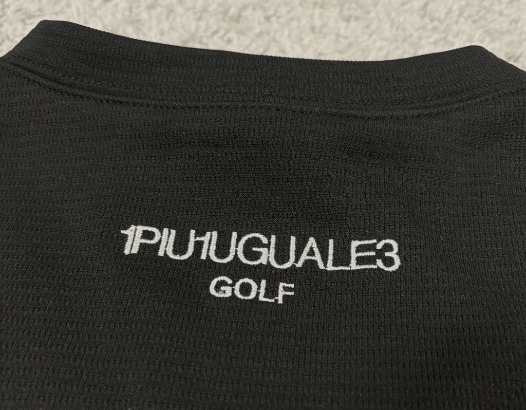 1PIU1UGUALE3 golf セーター　立体ロゴ3d ゴルフウェアLOGO