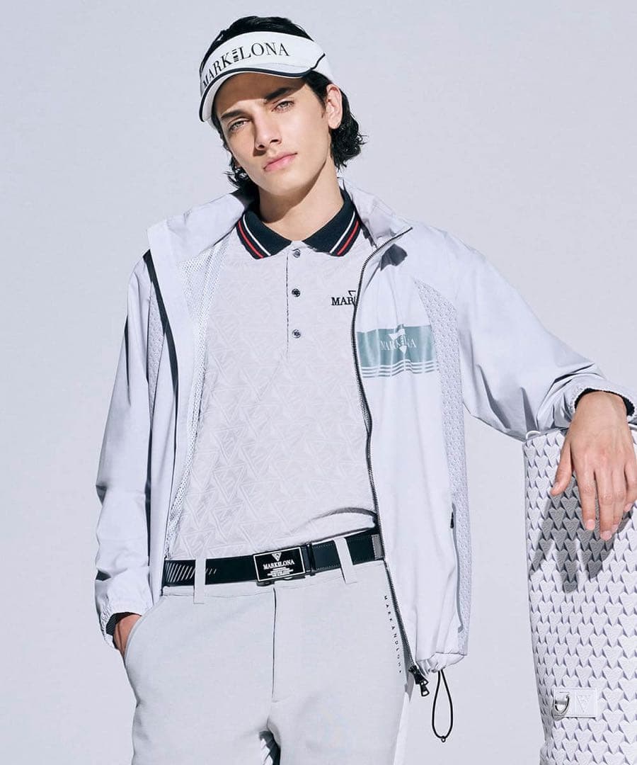 新品 ★ MARK&LONA コード ポロシャツ マーク&ロナ 正規品 グレー