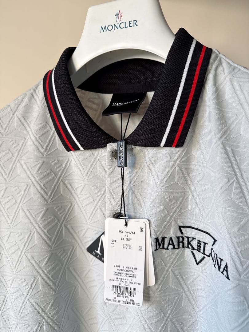 新品 ★ MARK&LONA コード ポロシャツ マーク&ロナ 正規品 グレー