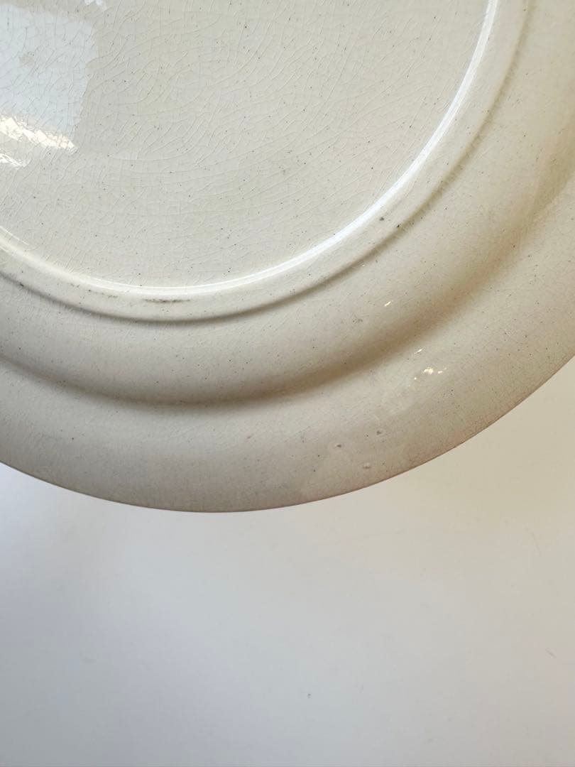 ボルドー窯　金蓮花　フランス　アンティークプレート　皿　平皿　ヴィンテージ