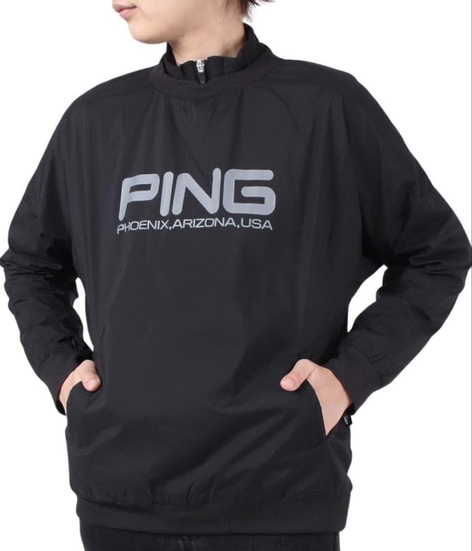 M 新品　PING ツインレイヤードアウター ブルゾン レディース　ブラック