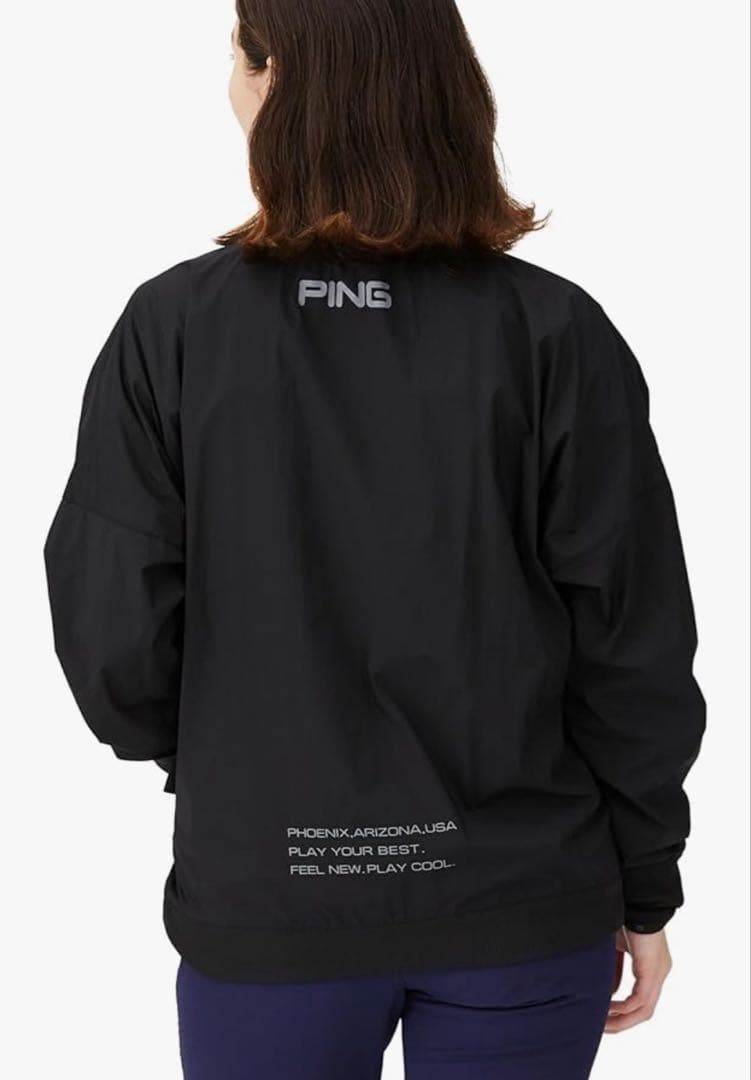M 新品　PING ツインレイヤードアウター ブルゾン レディース　ブラック