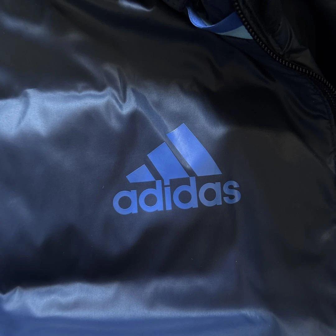 adidas ベンチコート ダウンコート メンズ　S ネイビー
