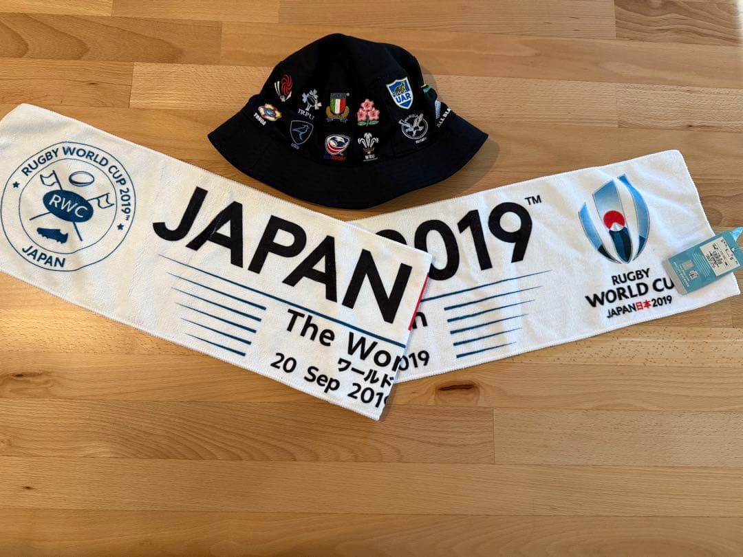 [未使用&タグ付き]ラグビーワールドカップ2019 バケットハット&タオルセット