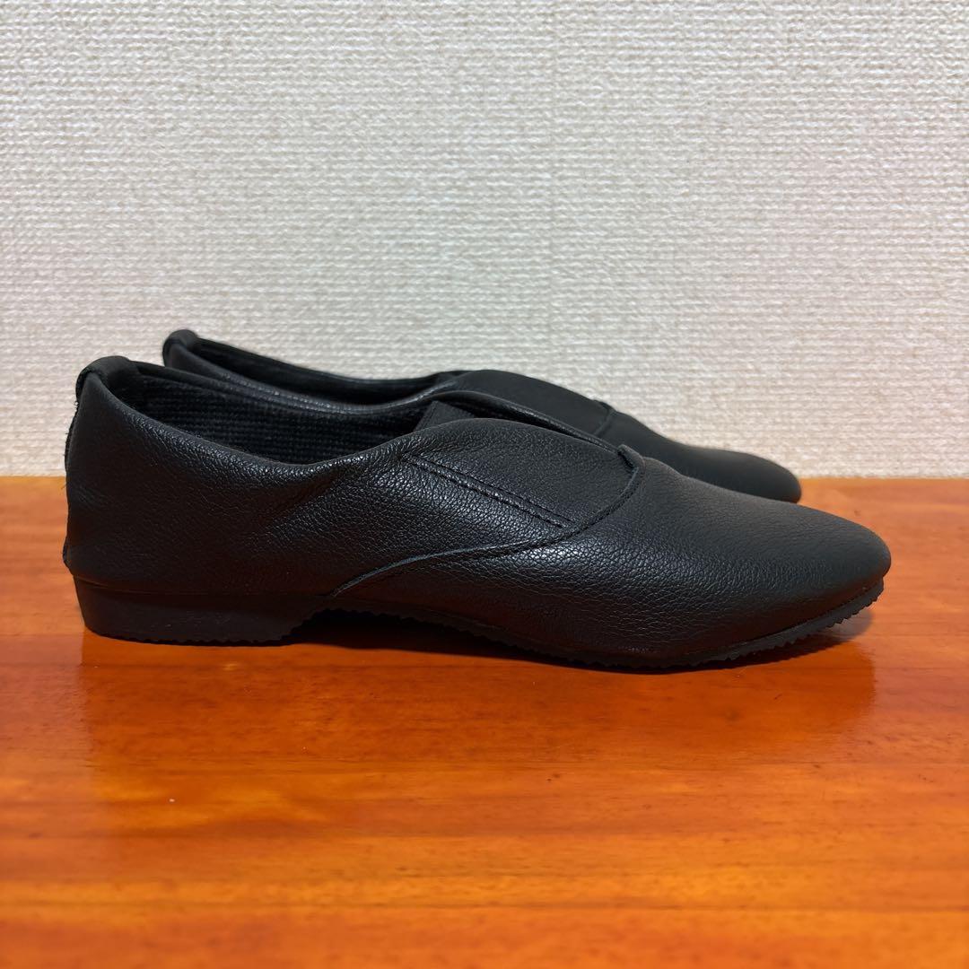 ❀美品 クラウン ジャズ レザー 4 黒 ブラック 23cm