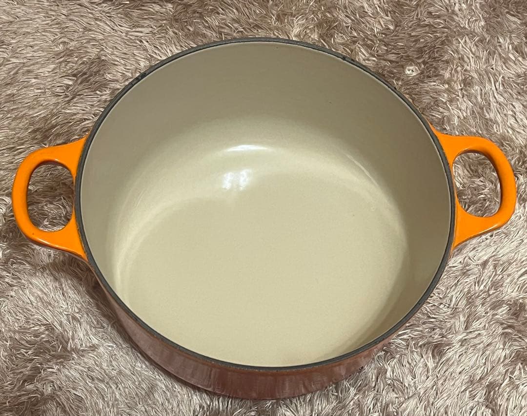 LE CREUSET ル・クルーゼ オレンジ 20cm両手鍋