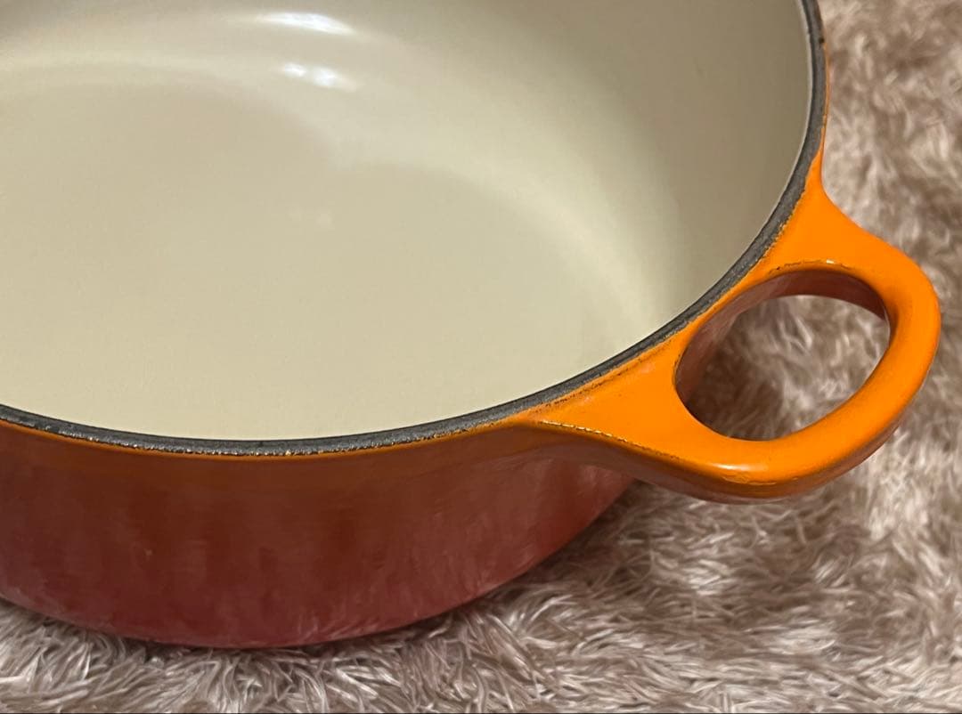 LE CREUSET ル・クルーゼ オレンジ 20cm両手鍋