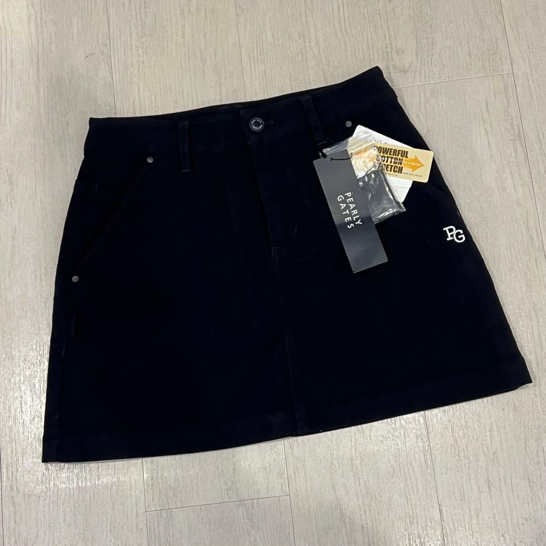 新品 PEARLY GATES パーリーゲイツ ゴルフ スカート ブラック 黒