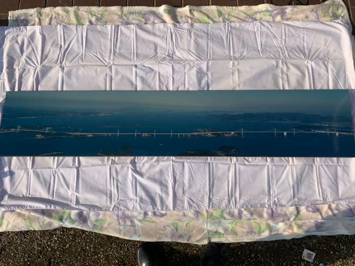 瀬戸大橋　掛け　写真　1メートル80センチ