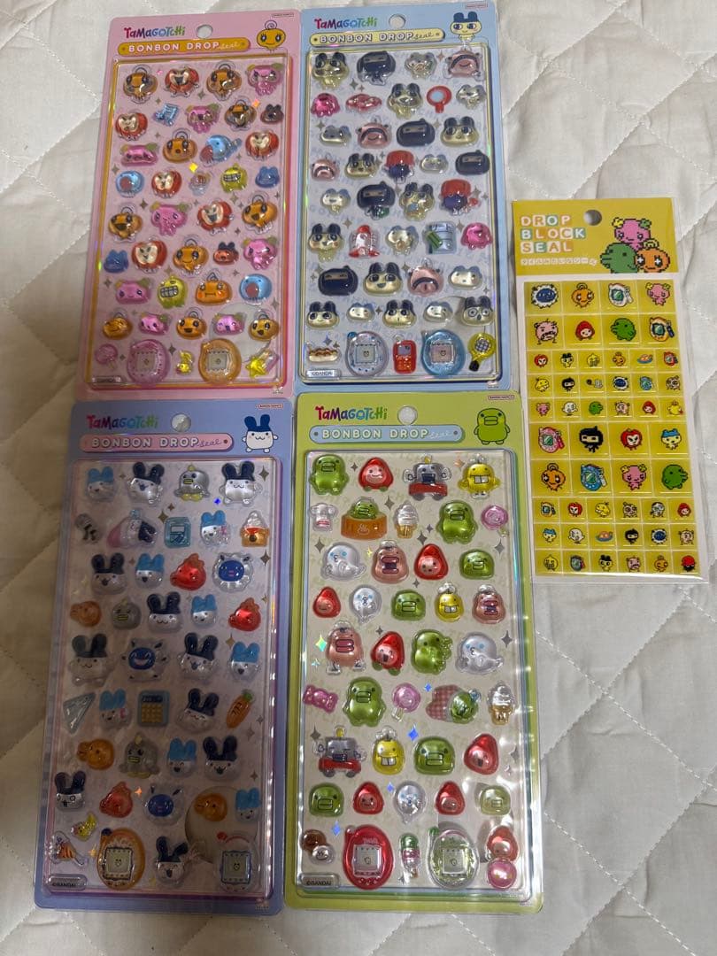 【国内正規品】ボンボンドロップシール　たまごっち全四種+おまけタイルシール付き