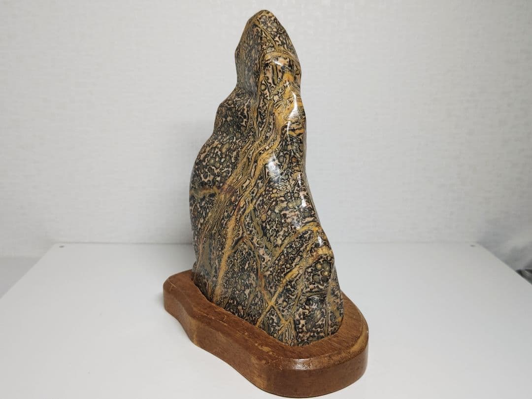 レオパードジャスパー 1.8kg 碧玉 原石 鑑賞石 自然石 誕生石 鉱物 水石