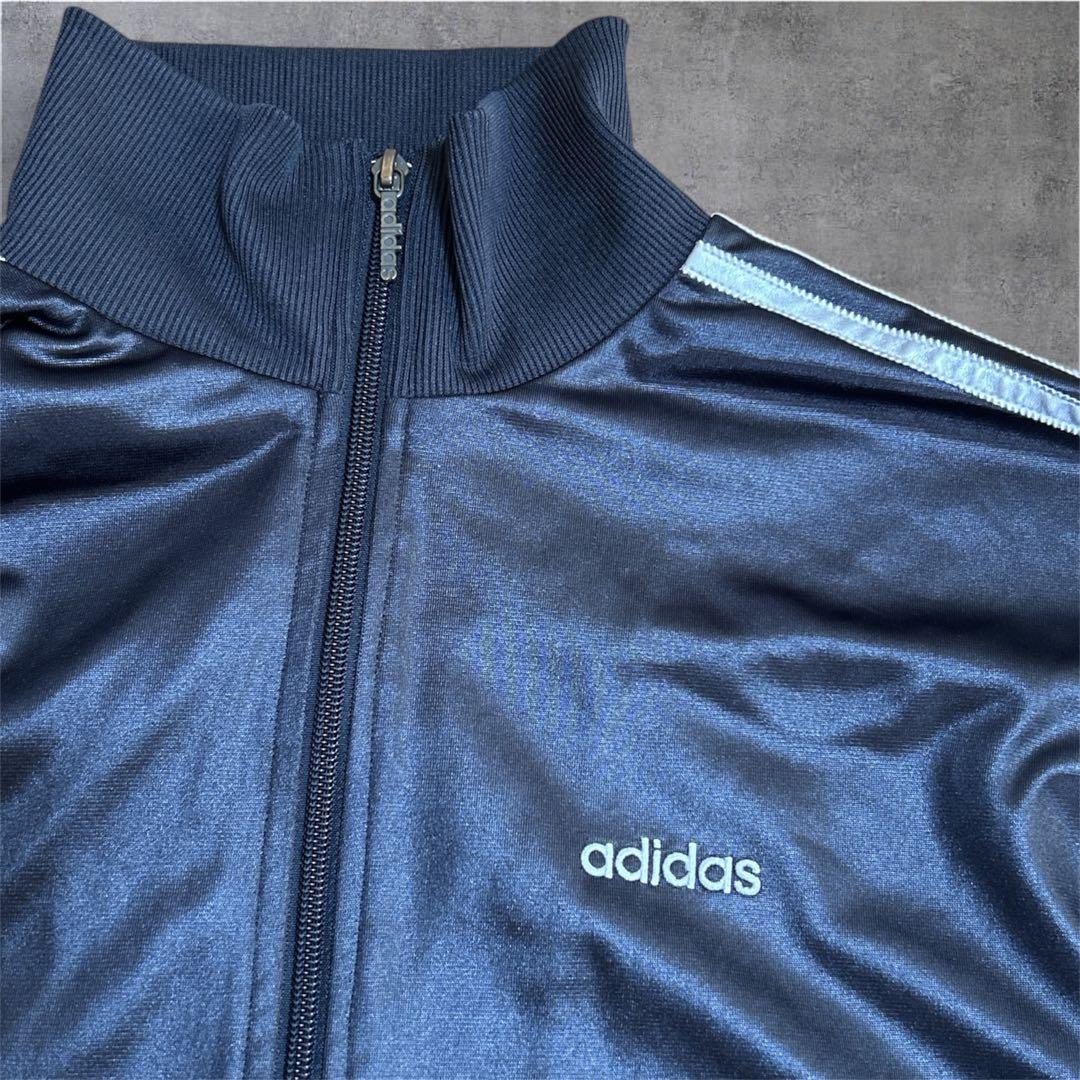 【希少】adidas 00sトラックジャケット ジャージ ブラック XL 刺繍