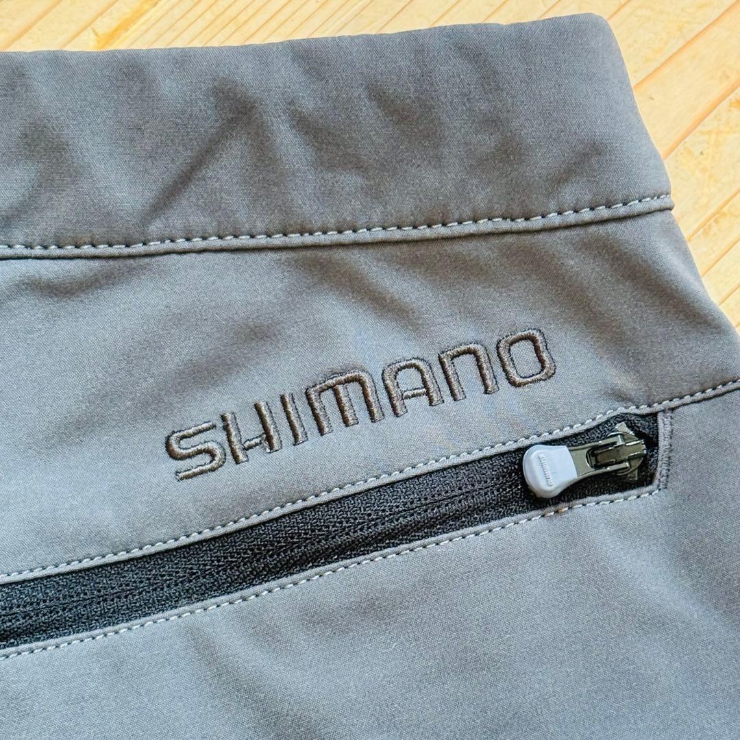 美品 シマノ XEFO GORE-TEX 撥水パンツ PA-242R グレー M