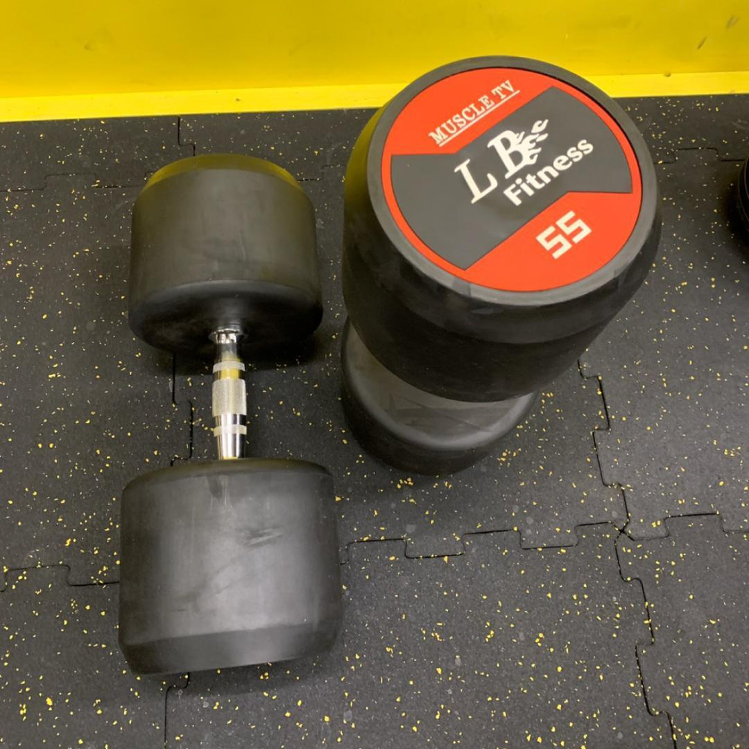 ラバー ダンベル 57.5kg × 2個 セット